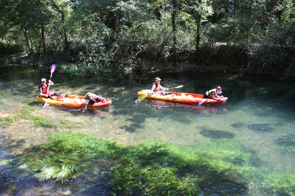 Clean-waters-of-Vrljika-river-Canoe-Safari-trip